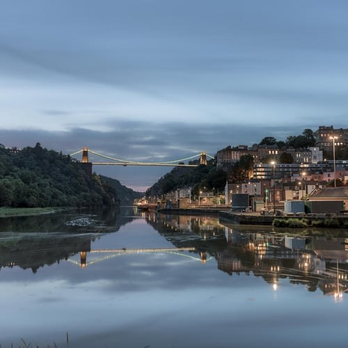 Mirror Bridge Reflections