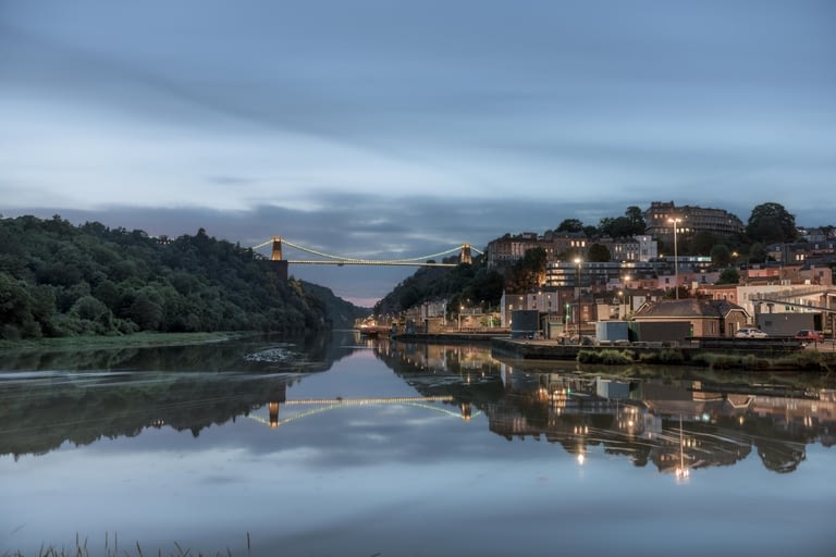 Mirror Bridge Reflections