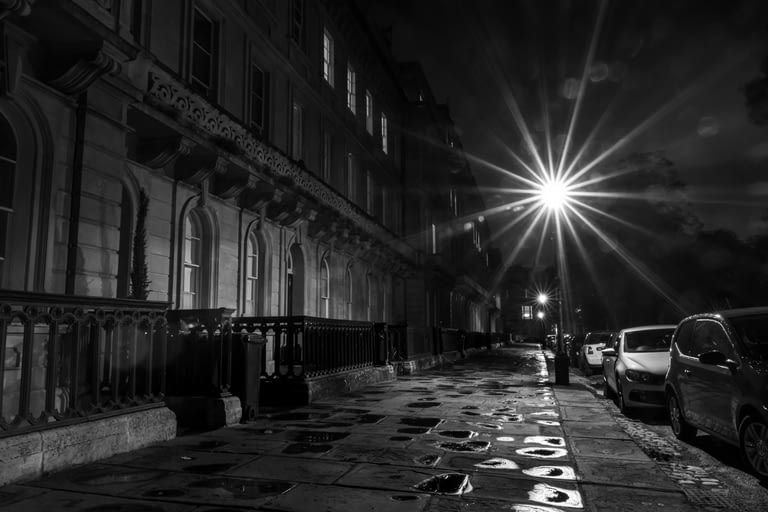Clifton terrace on a rainy day